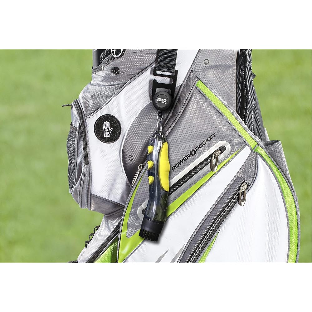 Izzo Golf Brush Cleaning Aqua Brush with Reel