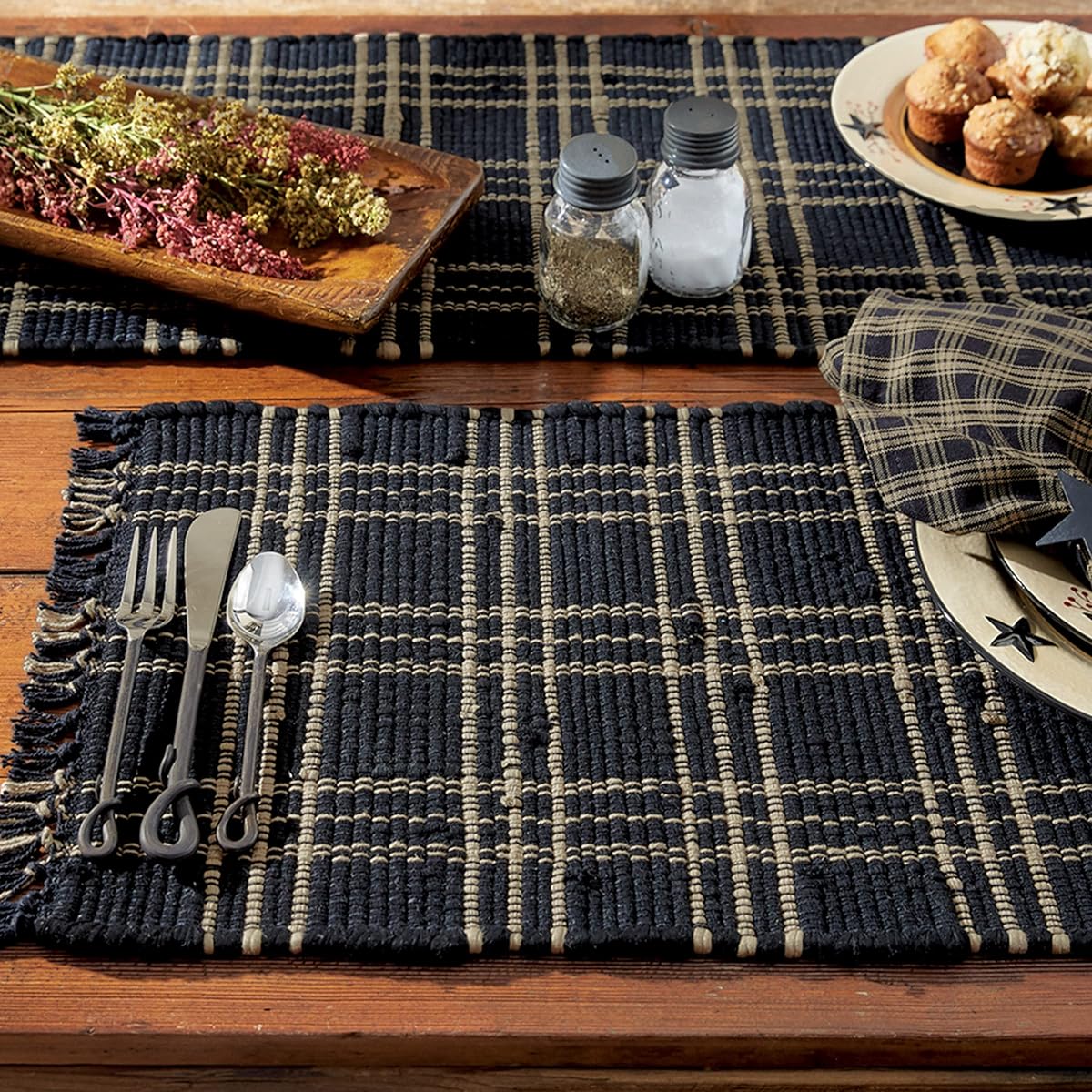 Park Designs Sturbridge Table Runner, 13 by 54, Black by Park Designs