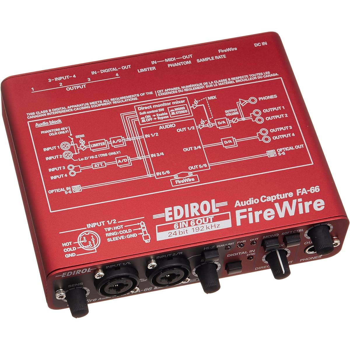 Roland Audio Interface FireWire AUDIO CAPTURE FA-66