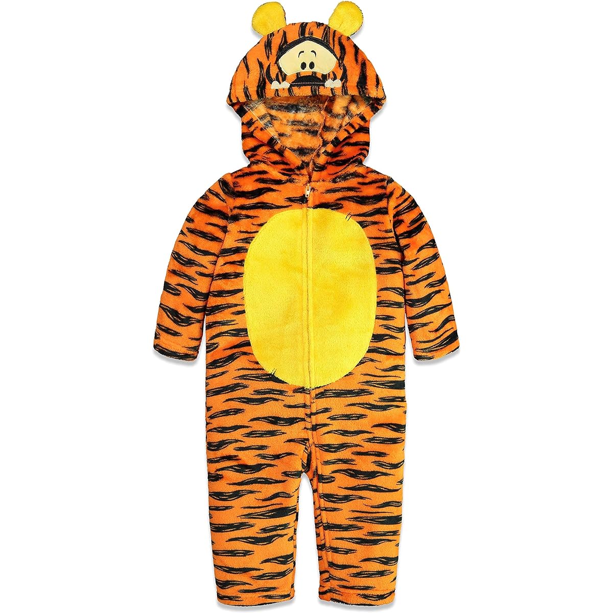 Disney Winnie the Pooh Tigger Eeyore Fleece Zip-Up Coveralls for Newborns to Big Kids