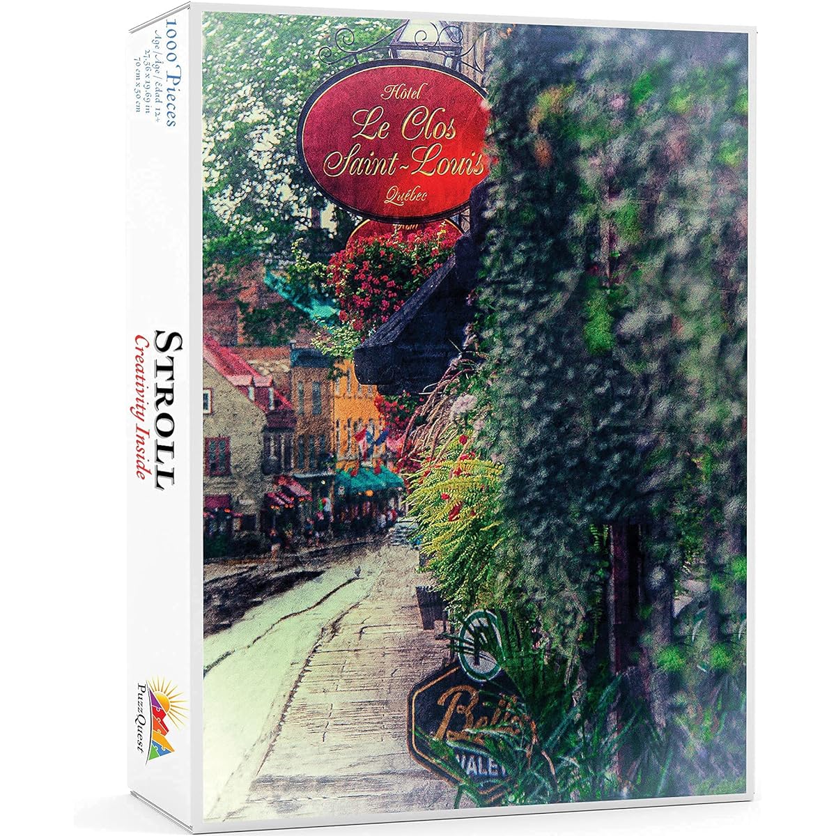 PuzzQuest Stroll Fine Art Cobblestone Jigsaw Puzzle 1000 Piece for Adults and Teens