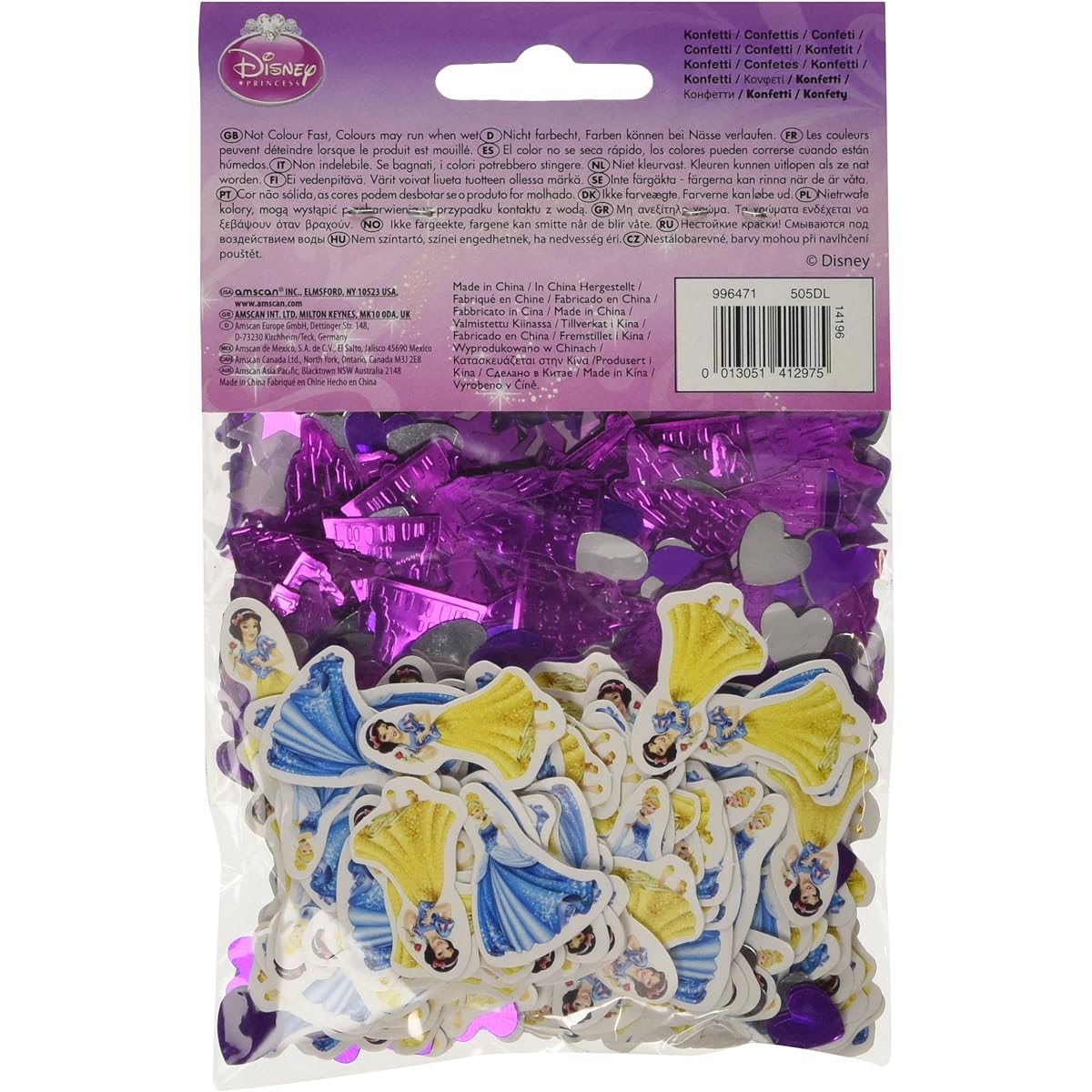Amscan 3-Piece Princess Pack Value Confetti Party Accessory