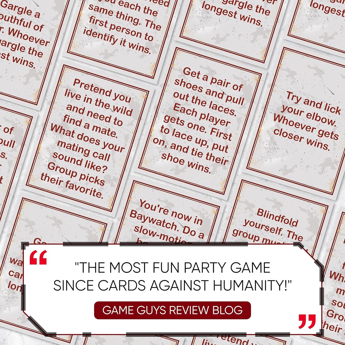 Red Solo Cup Card Game - Ultimate Party Game for Friends, Hilarious Fun for Game Night, Compete Gamble Laugh, Funny Dares and Challenges, Makes The Best Night Ever, Super Easy to Play, Everyone Wins