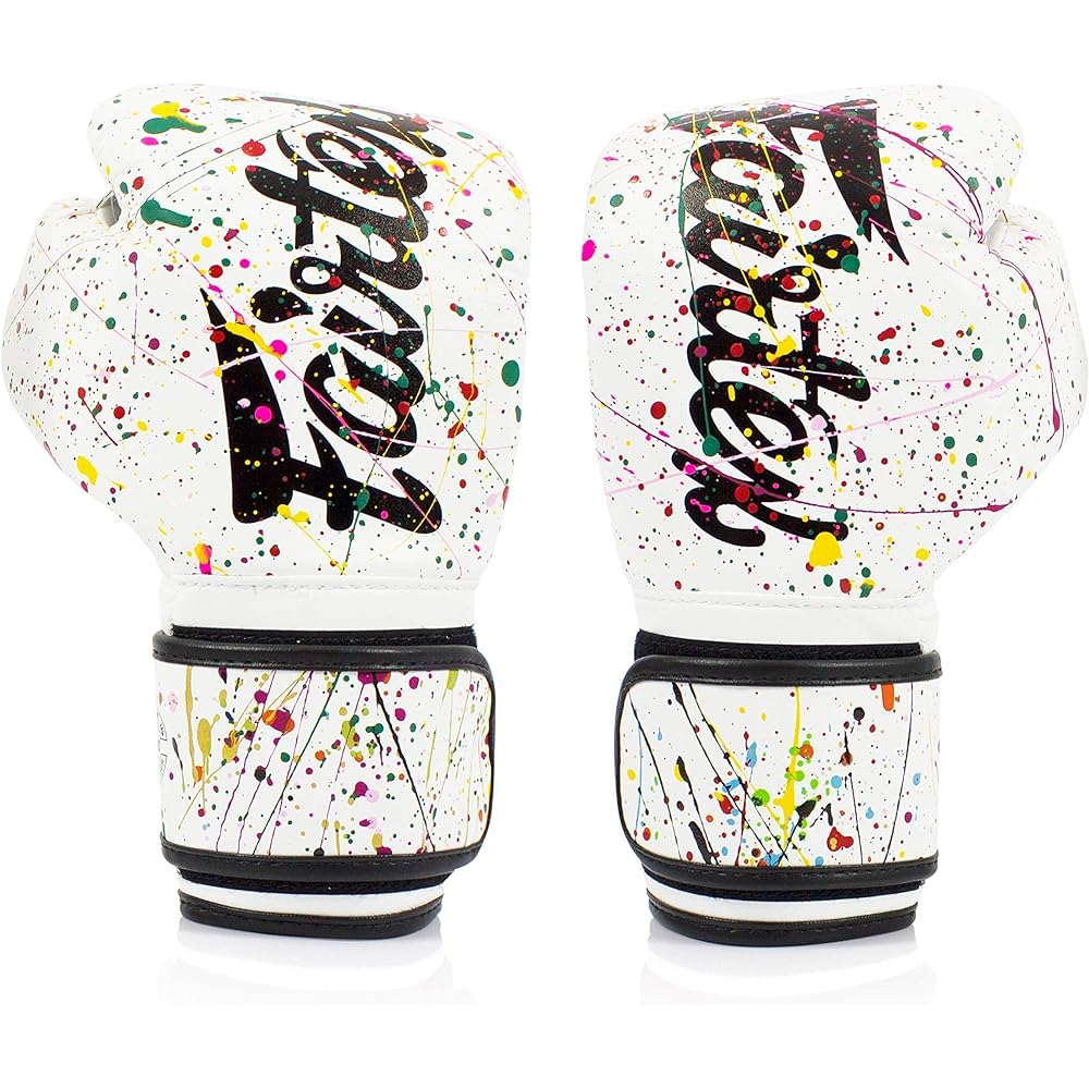 Fairtex BGV14 Microfiber Boxing Gloves Muay Thai Boxing MMA Kickboxing Training Equipment Martial Arts 12 oz White