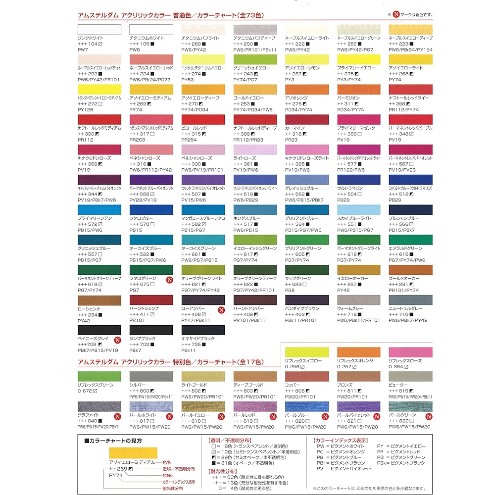 Talens Japan Talens Acrylic Paint Amsterdam Acrylic Color 12 Colors AN Set AAC#12SETAN 120ml 498779