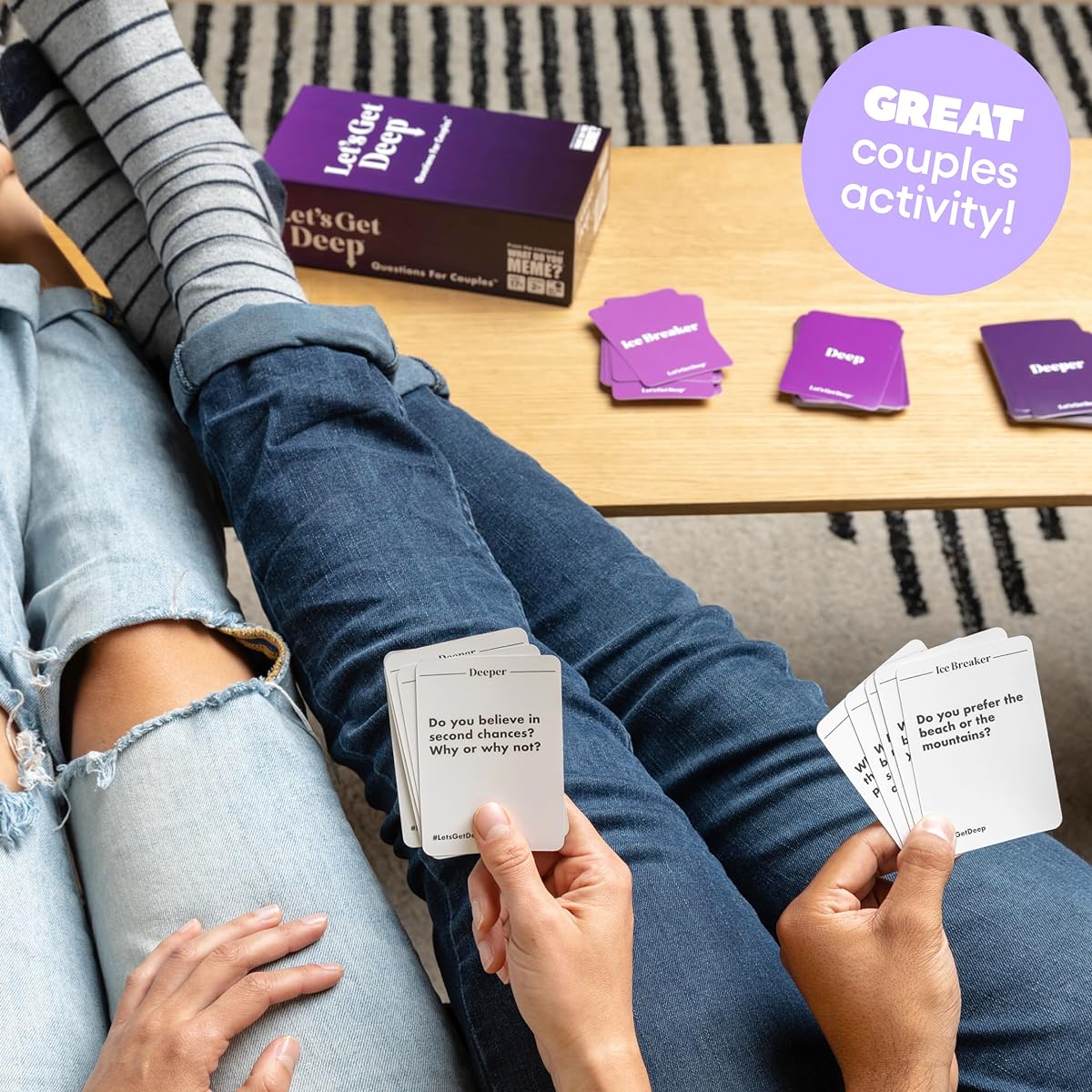 What DO YOU MEME? Let's Get Deep (UK version) Deep questions for couples Card game to express your love Perfect gift for your partner Ages 17+ 2 or more people