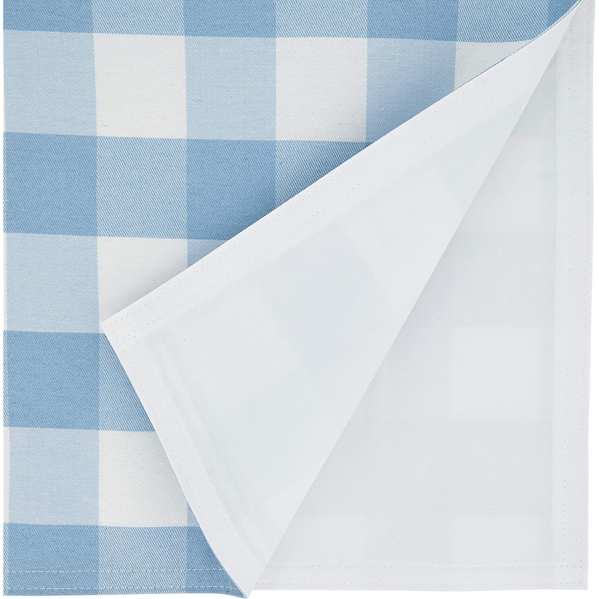 SARO LIFESTYLE Nautica Collection Cotton and Polyester Blend Buffalo Plaid Runner, 16" x 72", Blue