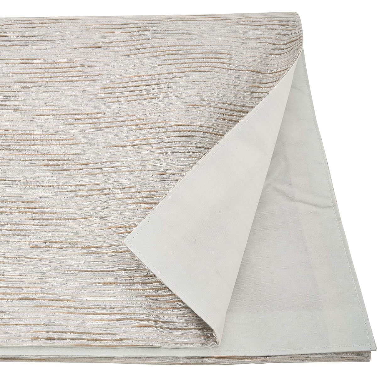 Woven Metallic Fused Design Table Runner
