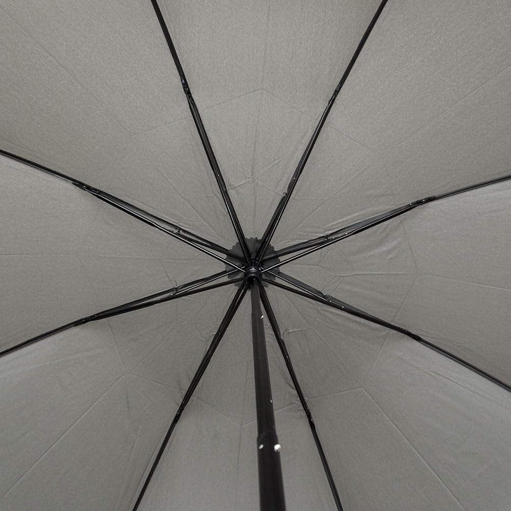 Komiya Shoten Ultra Light Carbon Folding Umbrella, Men's, Large, Light, Super Water Repellent, Teflon, Hand Open, 70cm
