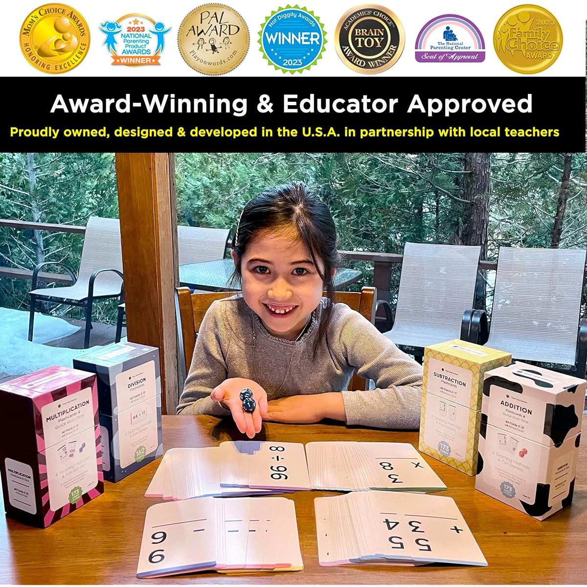 681 Math ADDITION, SUBTRACTION, MULTIPLICATION and DIVISION FLASH CARDS Bundle Kit with Full Box Sets All Facts Colour Coded Best for Kids in Kindergarten, 1ST, 2ND, 3RD, 4TH, 5TH and 6TH Grade