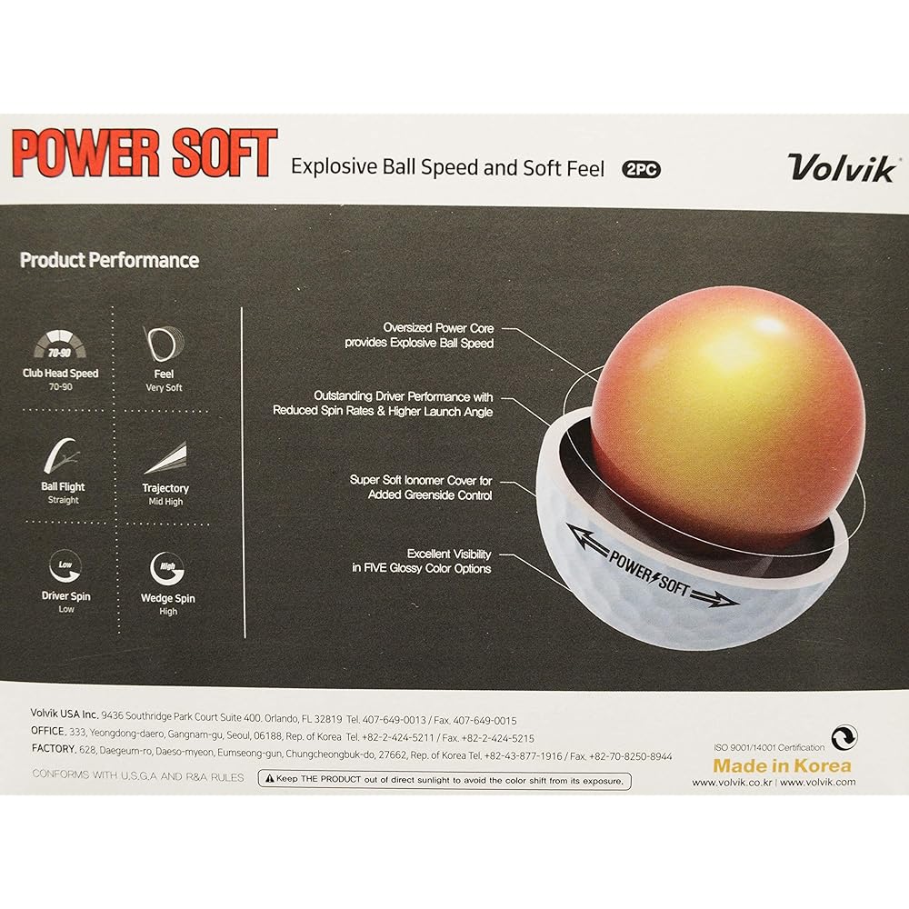 Volvik Power Soft Golf Ball