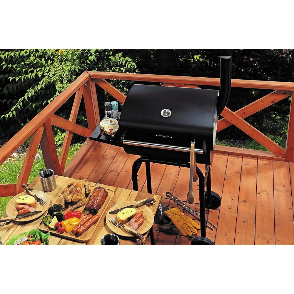 CAPTAIN STAG Barbecue Stove Grill American Oven Grill with Casters UG-41
