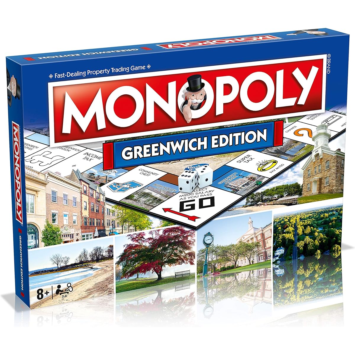 MONOPOLY Board Game - Massachusetts Edition: 2-6 Players Family Board Game for Kids and Adults Board Game for Ages 8+ Kids and Adults Great for Game Night