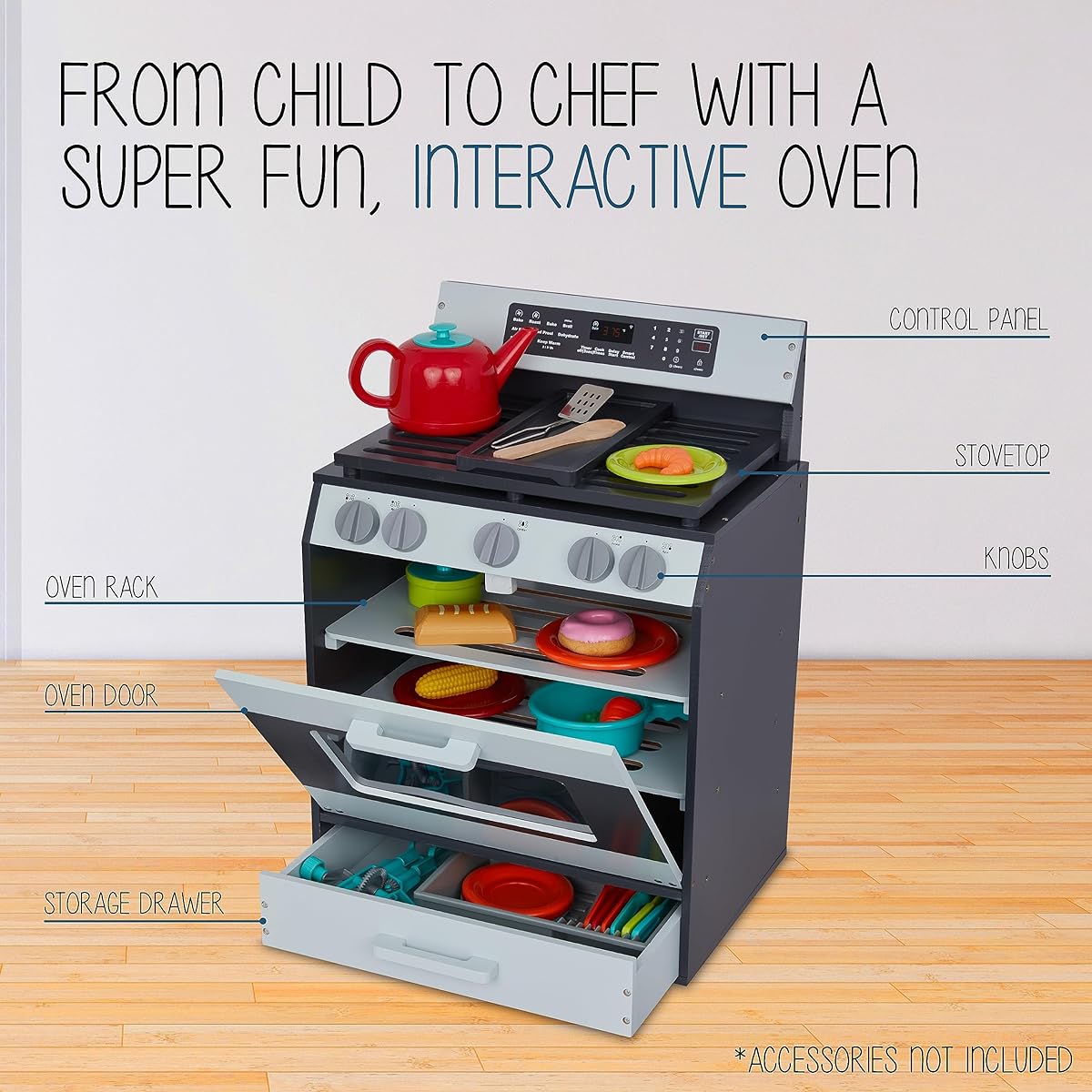 Lil Jumble Wooden Pretend Oven
