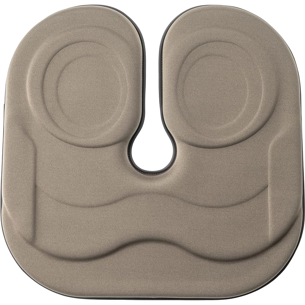 EXGEL The Owl Standard U Brown Cushion Office Postpartum U Shape Popular Coccyx Made in Japan Chair Cushion Gel Cushion Urethane Chair Cushion