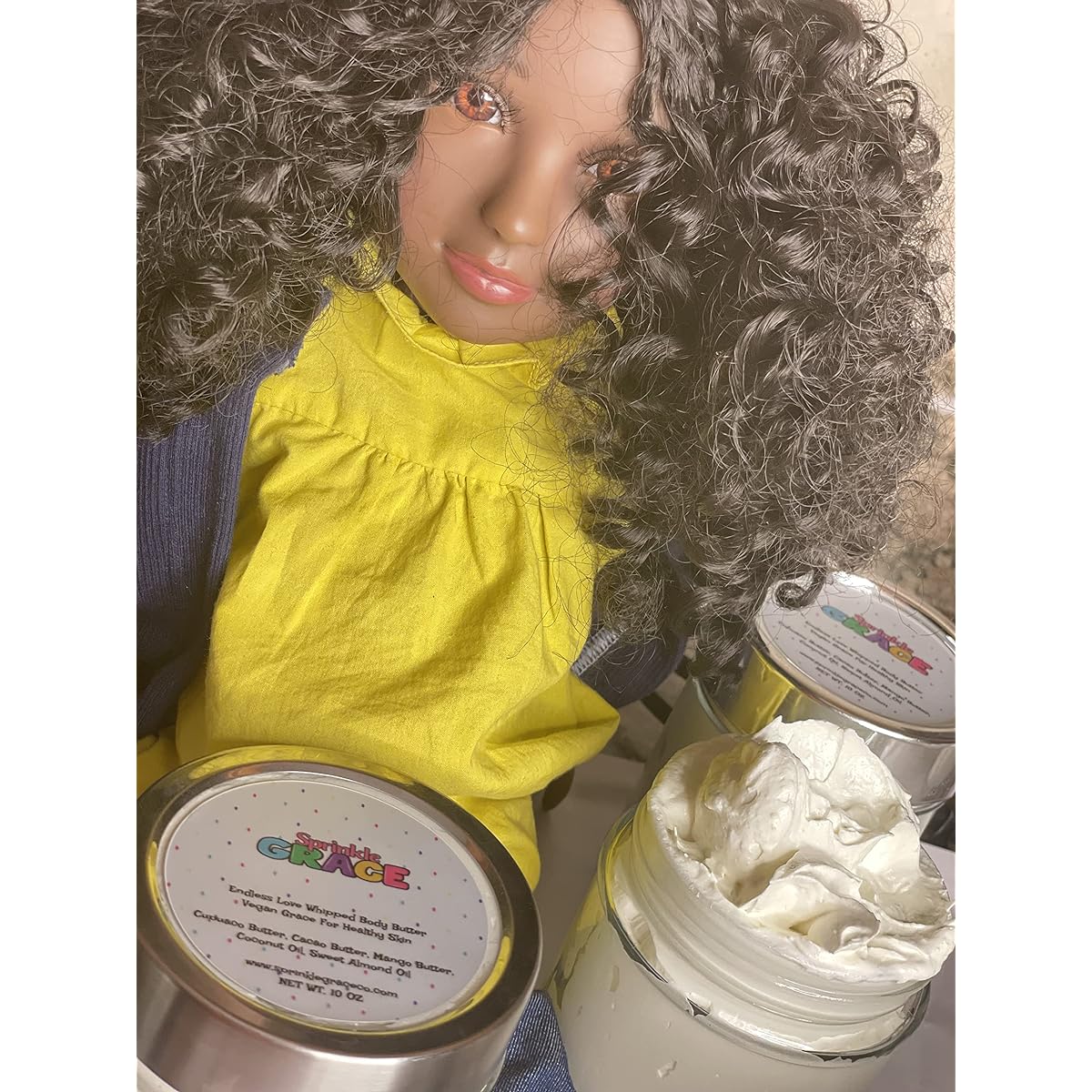 Sprinkle Grace - Doll - 18 inch Doll, Fashion Doll with Curly Hair, Earrings, Stylish, Boots, Stylish.
