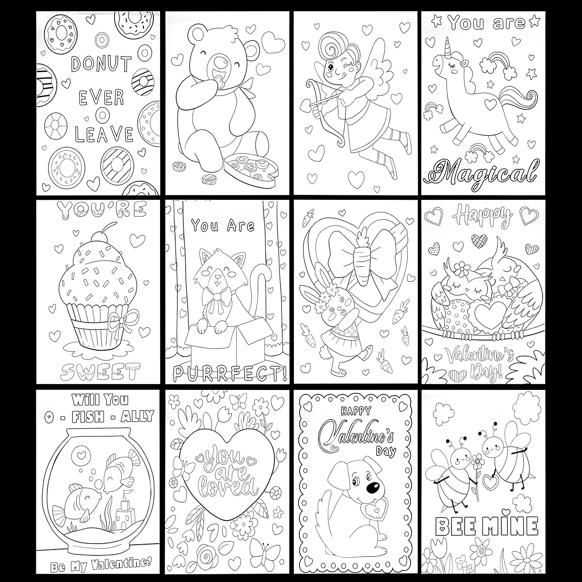 Coloring book set 48 pieces