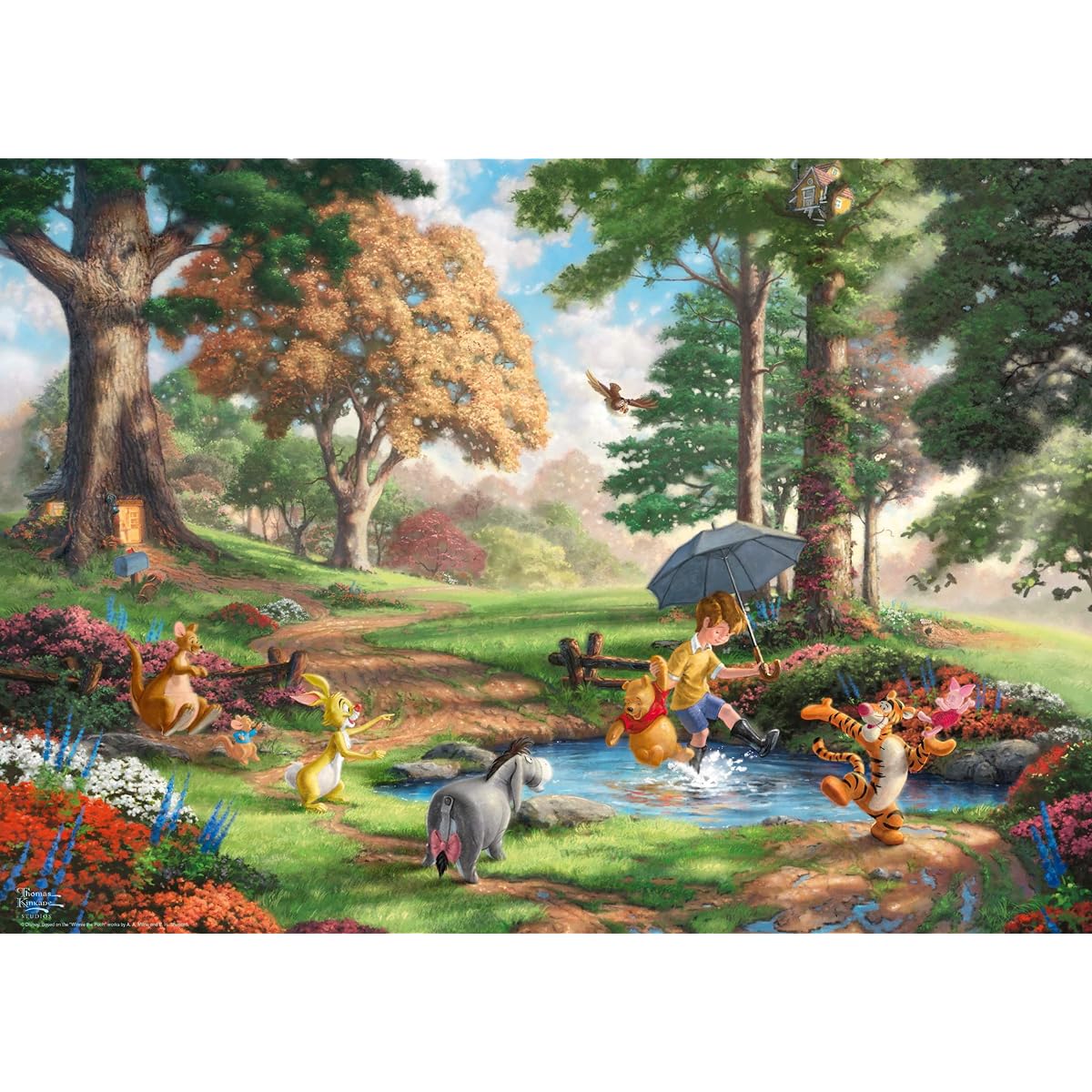 Disney, Winnie The Pooh Puzzle 1,000 pieces: Adult Puzzle Thomas Kinkade Collection