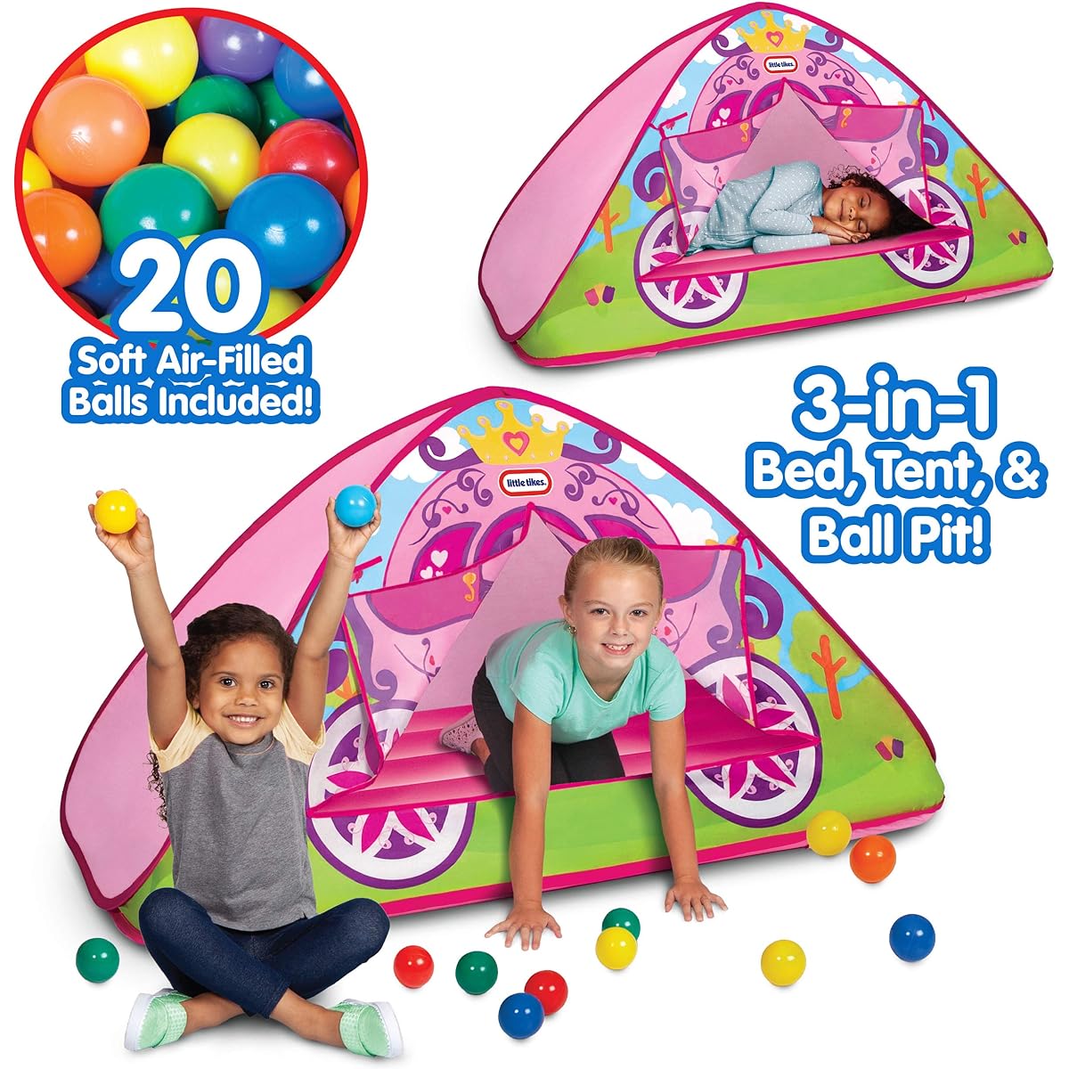 Little Tikes Enchanted Princess Carriage Bed Tent