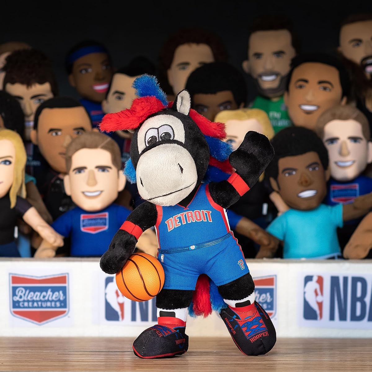 Bleacher Creatures Detroit Pistons Hooper 10" Mascot Plush Figure Mascot for Display and Play