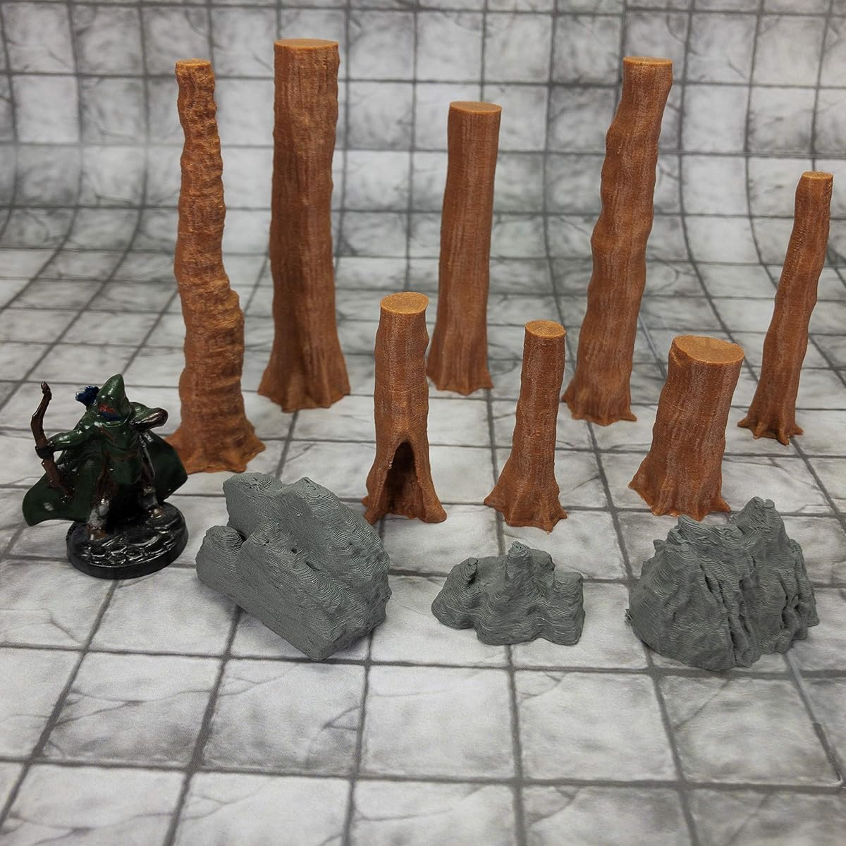 Redwood Tree Set 2 - 28mm Game Terrain