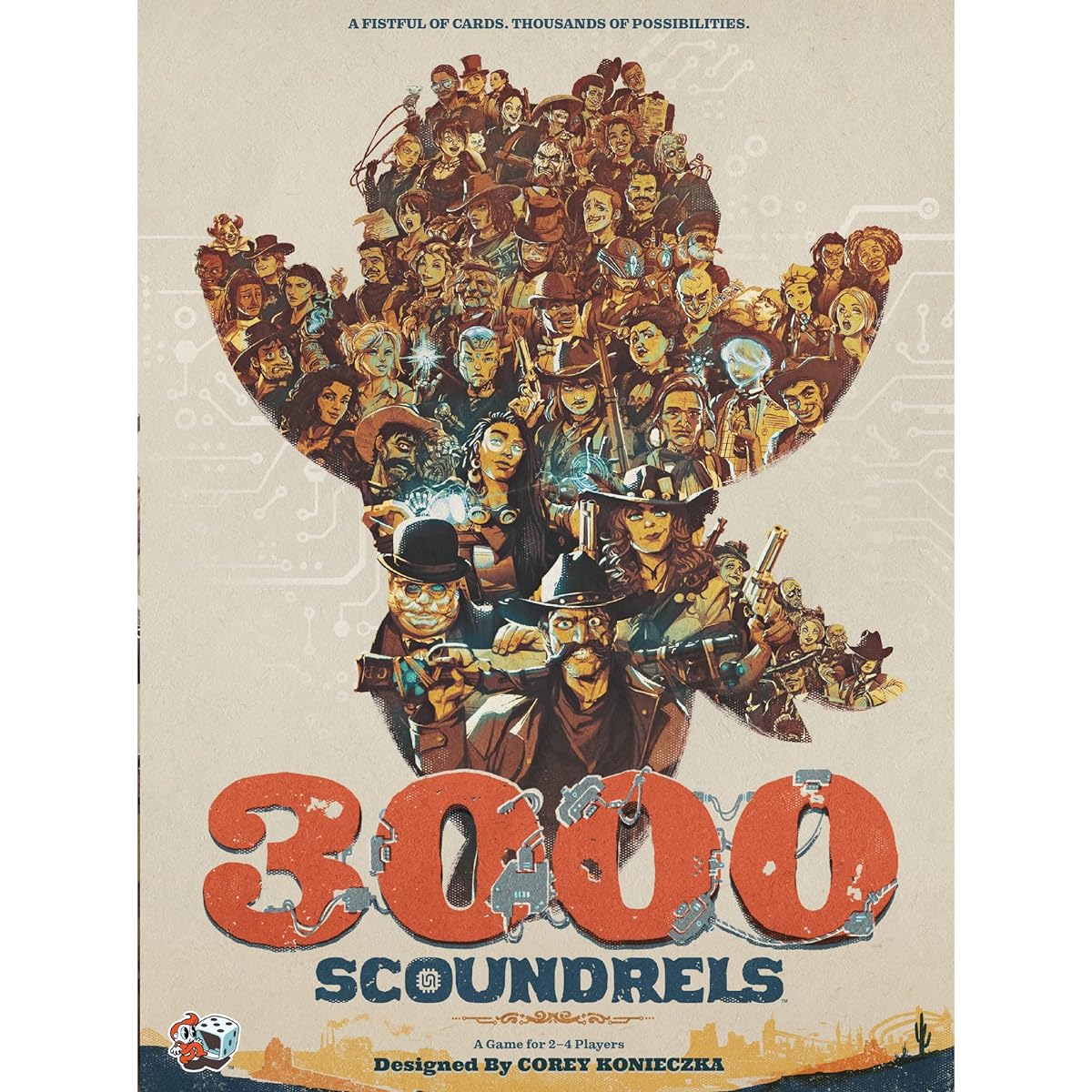 3000 Scoundrels Board Game | Strategy Game | Fun Family Game for Game Night with Adults and Kids | Ages 12+ | 2-4 Players | Average Play Time 60-90 Minutes | Made by Unexpected Games, Multicolor