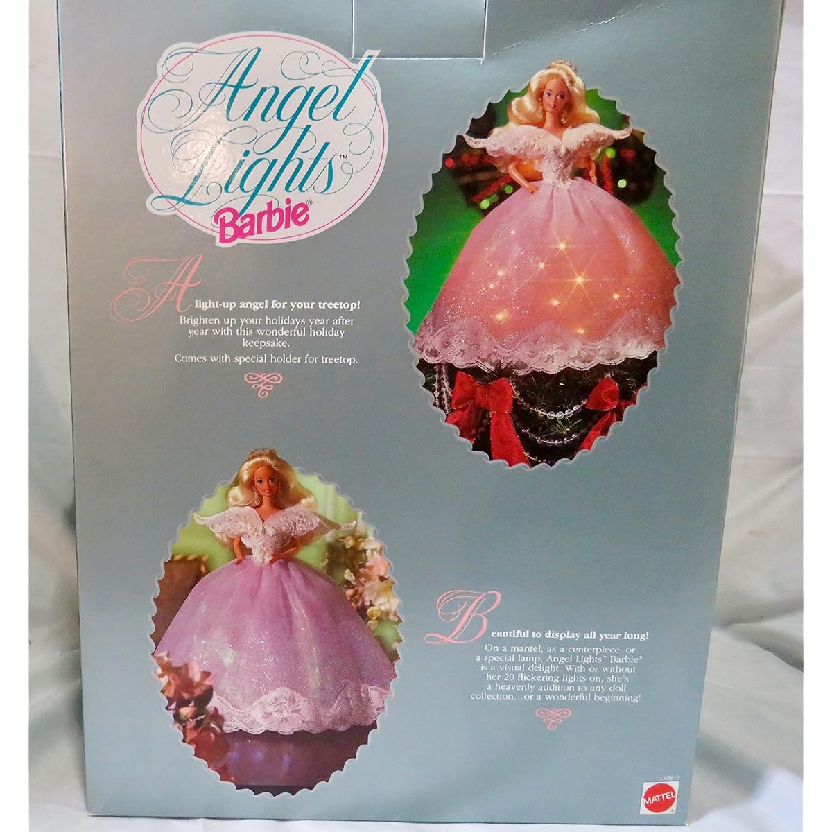 Barbie Doll ANGEL LIGHTS BARBIE Doll TREE TOPPER - LIGHT UP ANGEL for Your TREE Top! Limited Edition (1993)