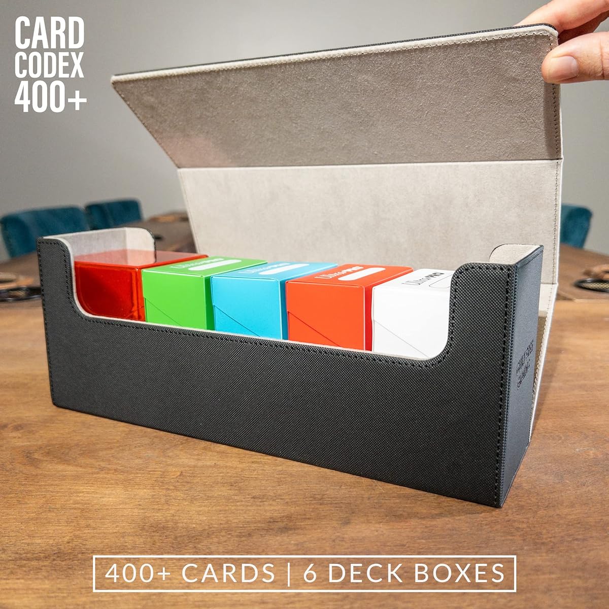 Card Code 400+ | TCG Deck Storage - Holds sleeved cards, deck boxes and more.