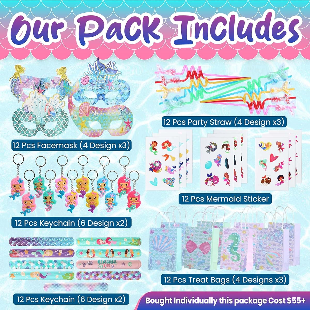 mermaid birthday party favors for kids