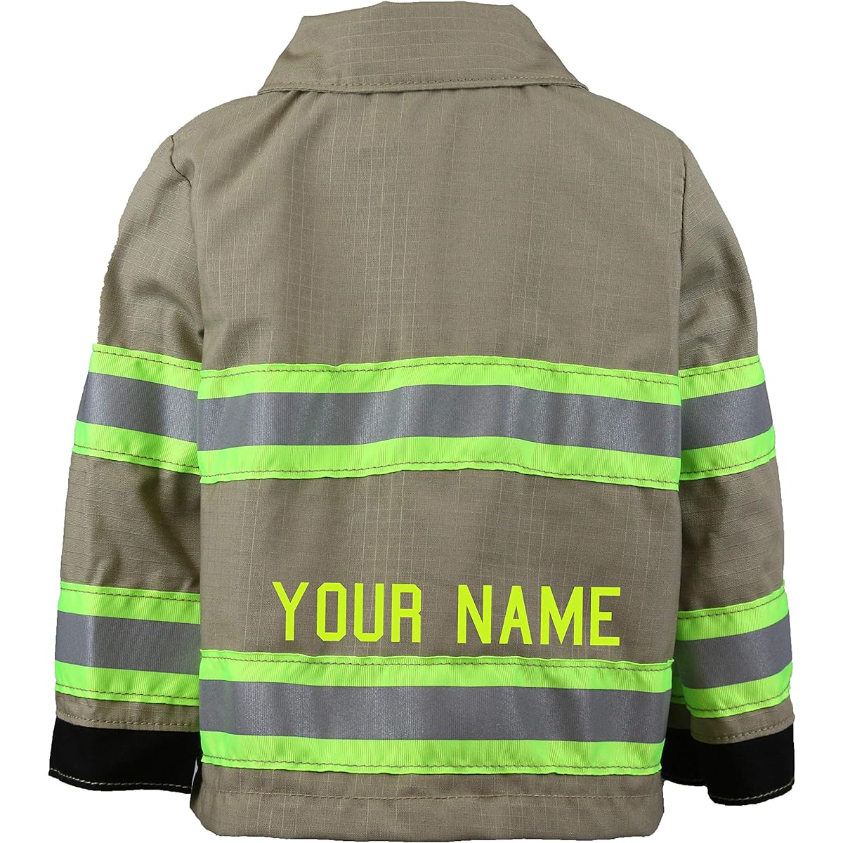 Fully Participated Stitched Firefighter Personalized Tan Toddler Jacket
