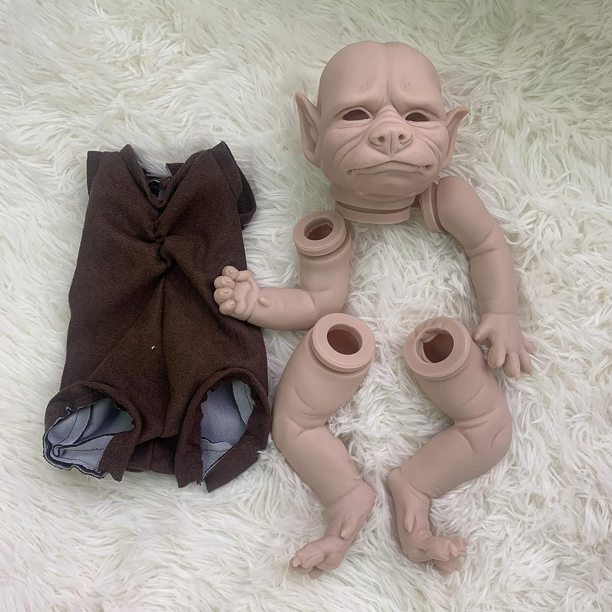 Reborn Doll Kit Blank Wolf Kit DIY Doll Making Kit Cloth Body Realistic Reborn Doll Mold