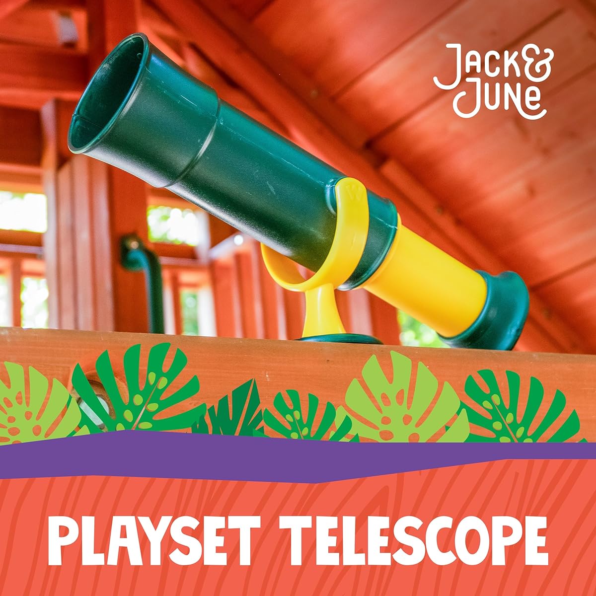 Jack and June Signature Green and Yellow Telescope Playset Attachment 360 Degree Rotation