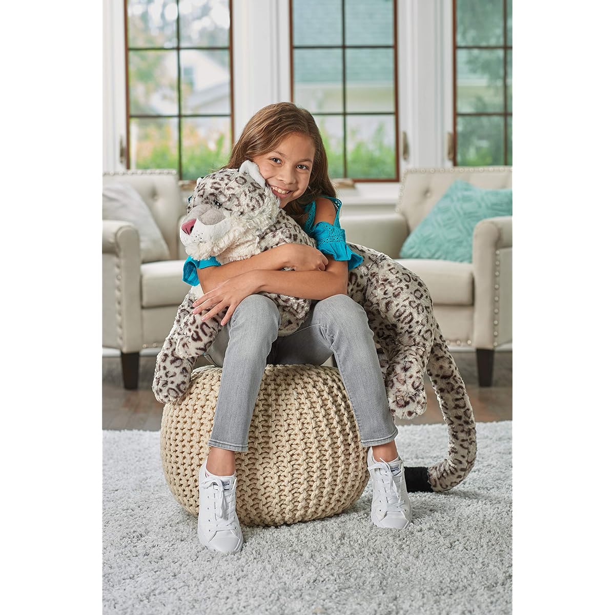 Plush Jumbo Snow Leopard