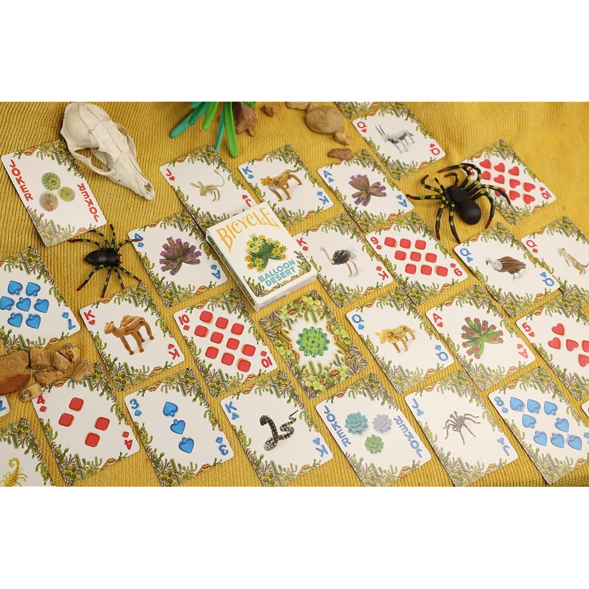 Balloon Ocean and Desert Bicycle Playing Cards - 2 Deck Set with Fun Original Art - Perfect for Children's Parties