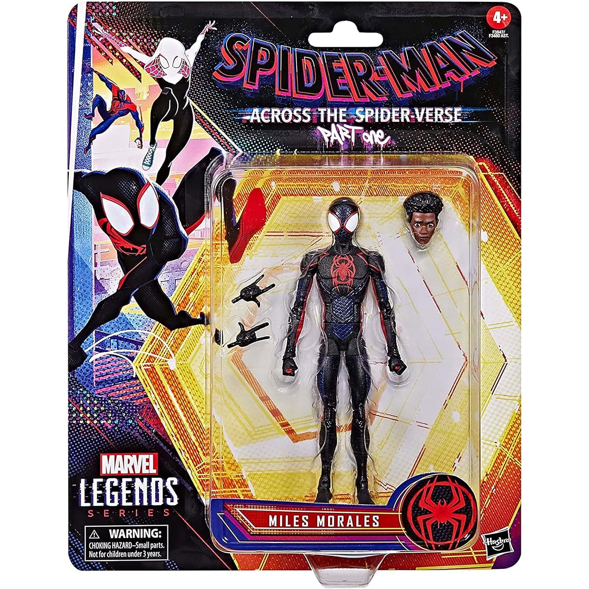MARVEL Marvel Legends Series "Spider-Man: Across the Spider-Verse (Part 1)" Miles Morales 6-inch (15 cm) Action Figure with 3 Accessories F3847 Authentic
