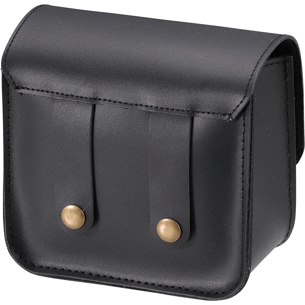 CAPTAIN STAG Single Burner Case Auric Small Gas Burner Genuine Leather Case Black UM-1585
