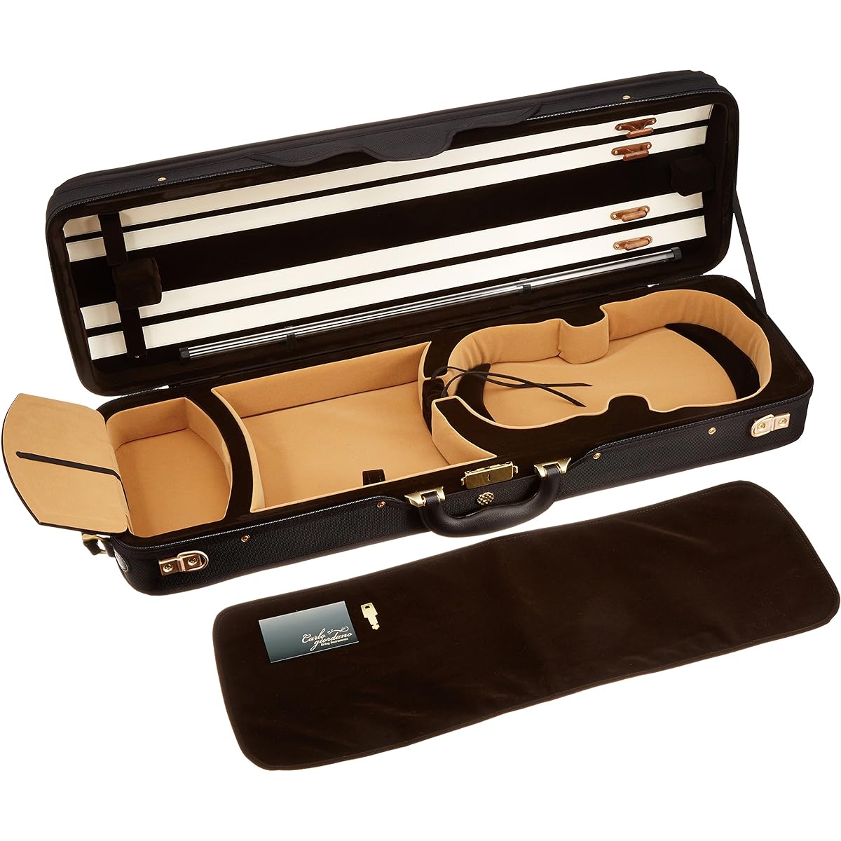 Carlo Giordano Carlo Giordano Violin Case OBL-170 1/4 BLK Black