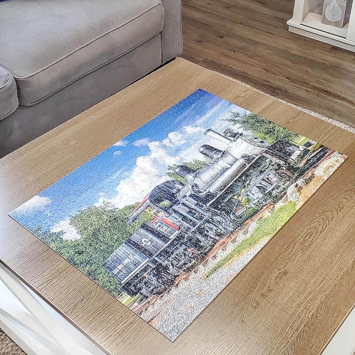Mchezo 1000 Piece Railway Enthusiast Jigsaw Puzzle Vintage Steam Engine 2147