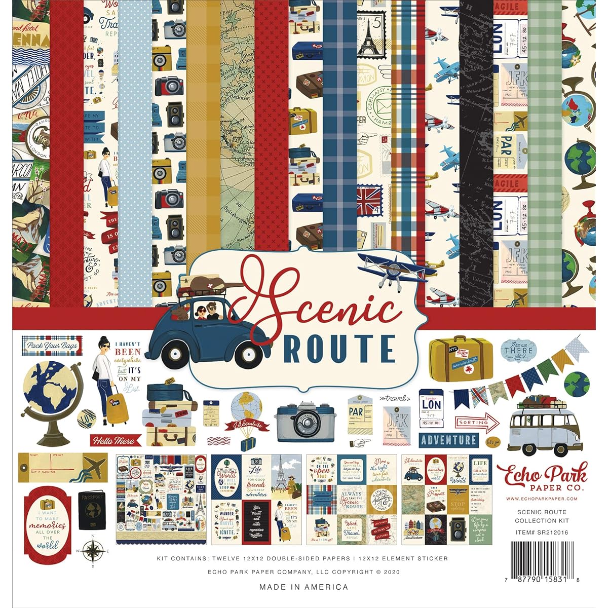 Echo Park Collection Kit 12"X12"-Scenic Route -SR212016