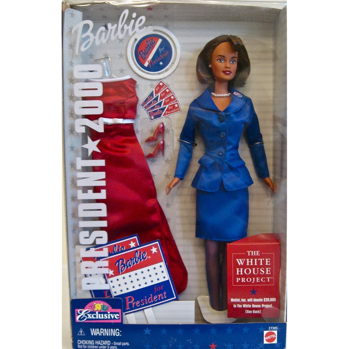 Brunette Barbie for President 2000 by Mattel