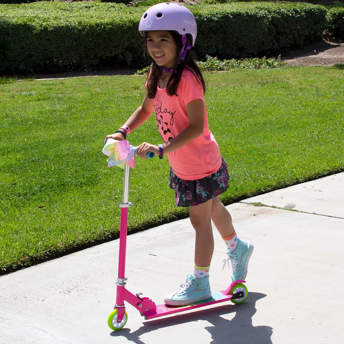 PlayWheels JoJo Siwa 2 Wheel Aluminum Scooter Unicorn