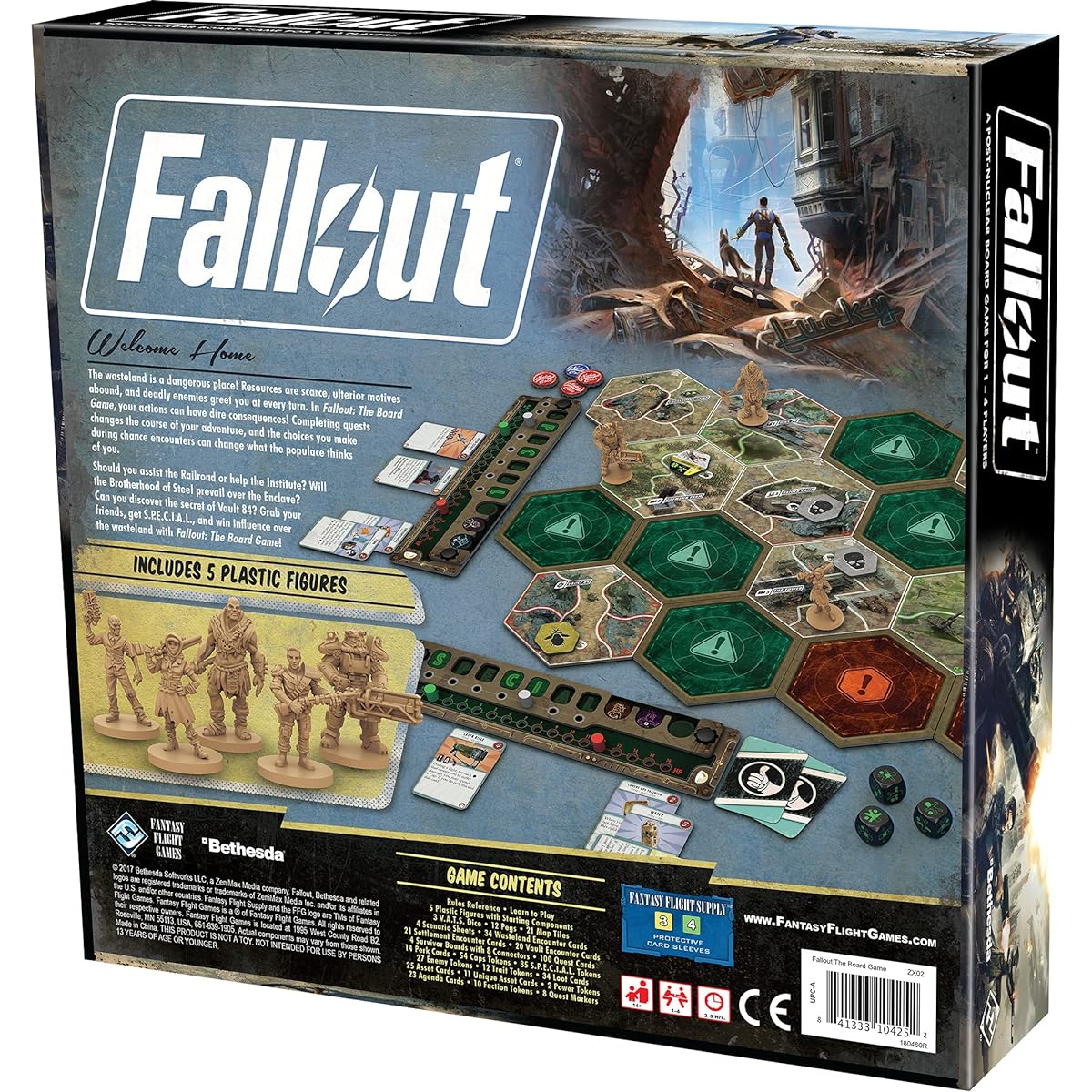 Fantasy Flight Games Fallout The Board Game (Base) | Strategy | Apocalyptic Adventure Game for Adults and Teens | Ages 14+ | 1-4 Players | Average Playtime 2-3 Hours | Made by Fantasy Flight Games