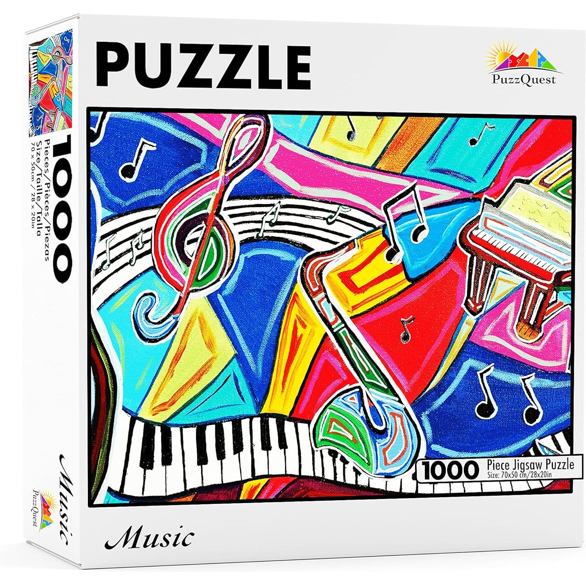 PuzzQuest Music Fine Art Modern Jigsaw Puzzle 1000 Piece for Adults Teens Kids
