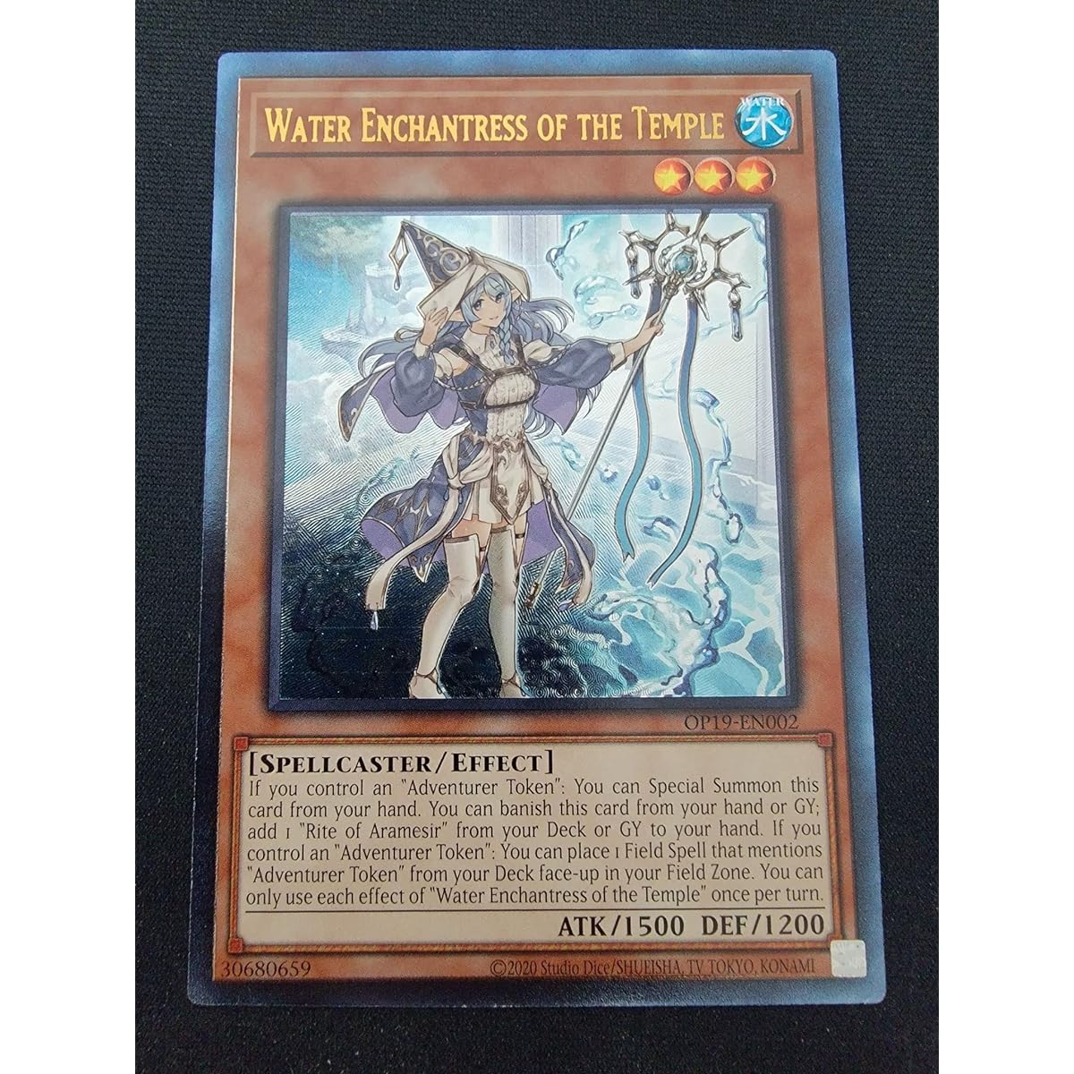 Temple Water Wizard OP19-EN002 OTS Tournament Pack 19 Ultimate Rare