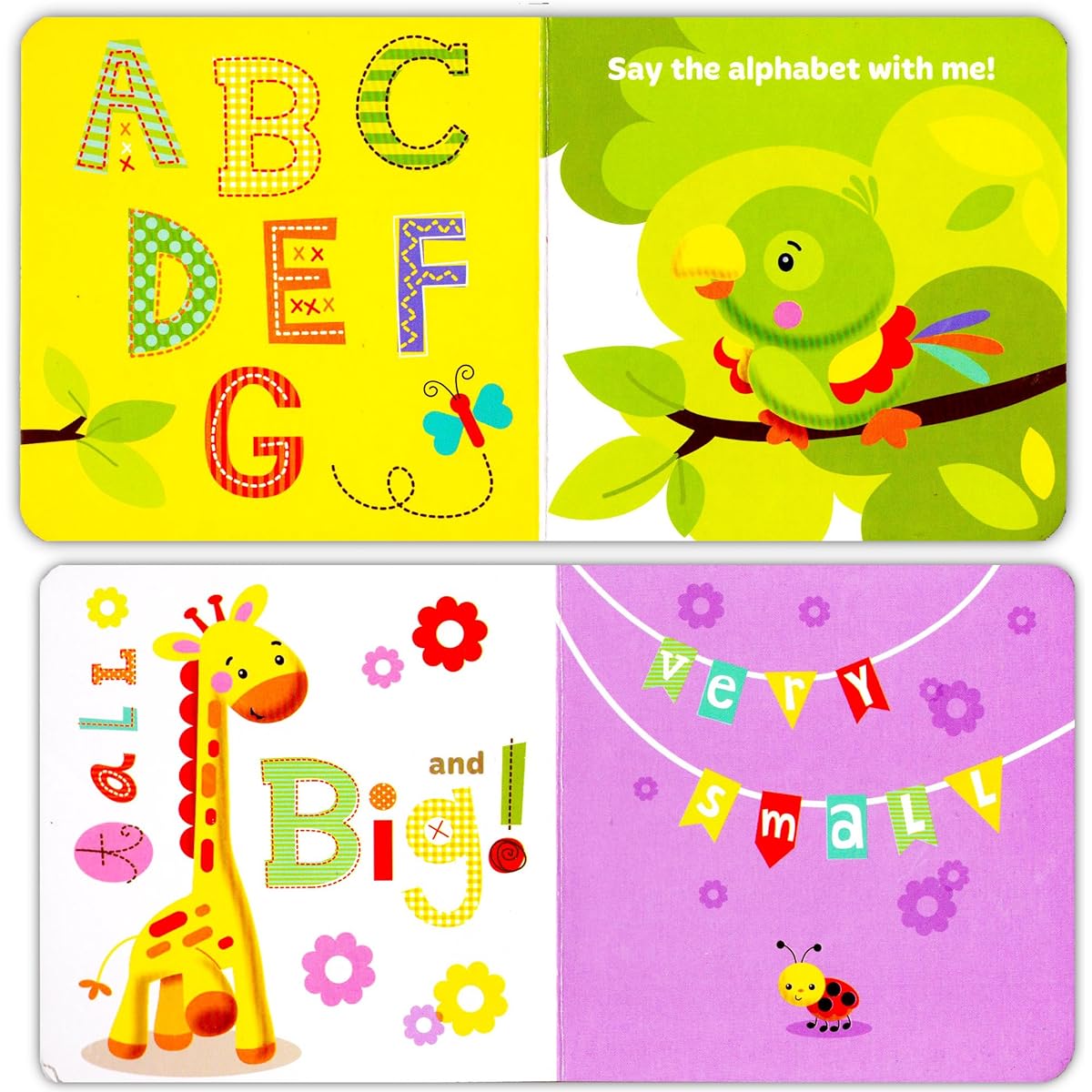 Fisher Price My First Books Set of 4 Baby Toddler Board Books (ABC Book, Colors Book, Numbers Book, Opposites Book) by Fisher-Price