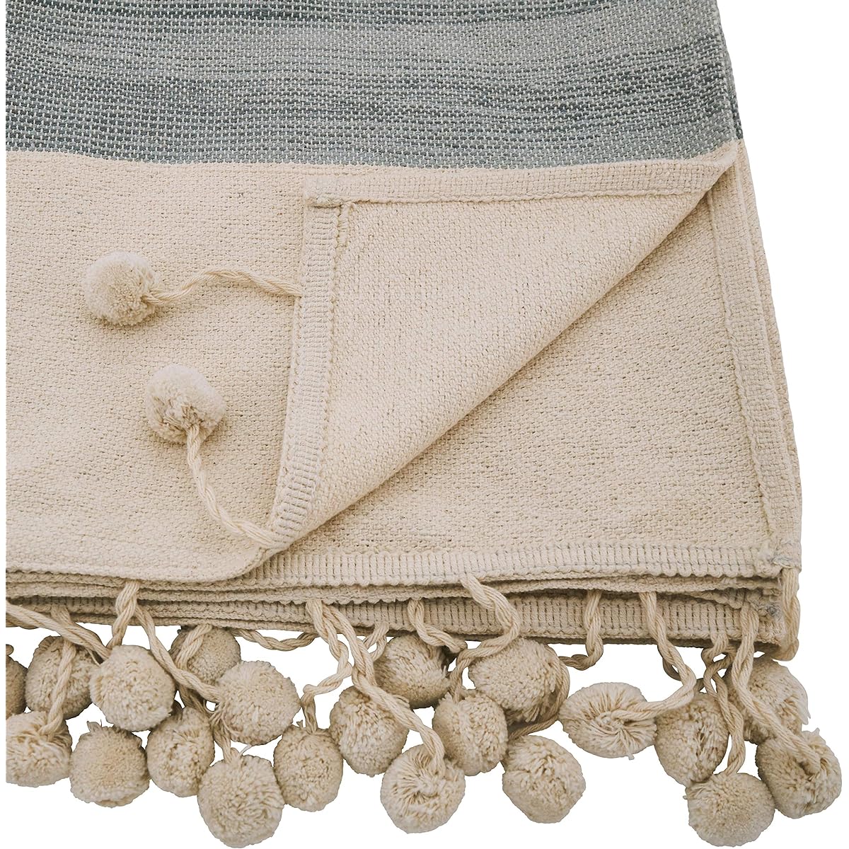 SARO LIFESTYLE Pompom Throw