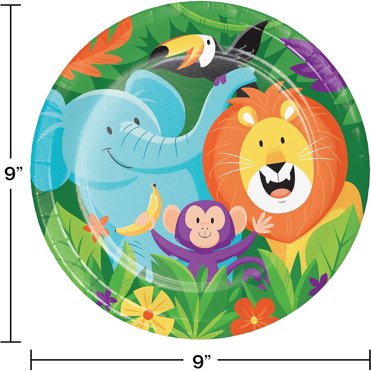 Jungle Safari Paper Plates (24 pcs)