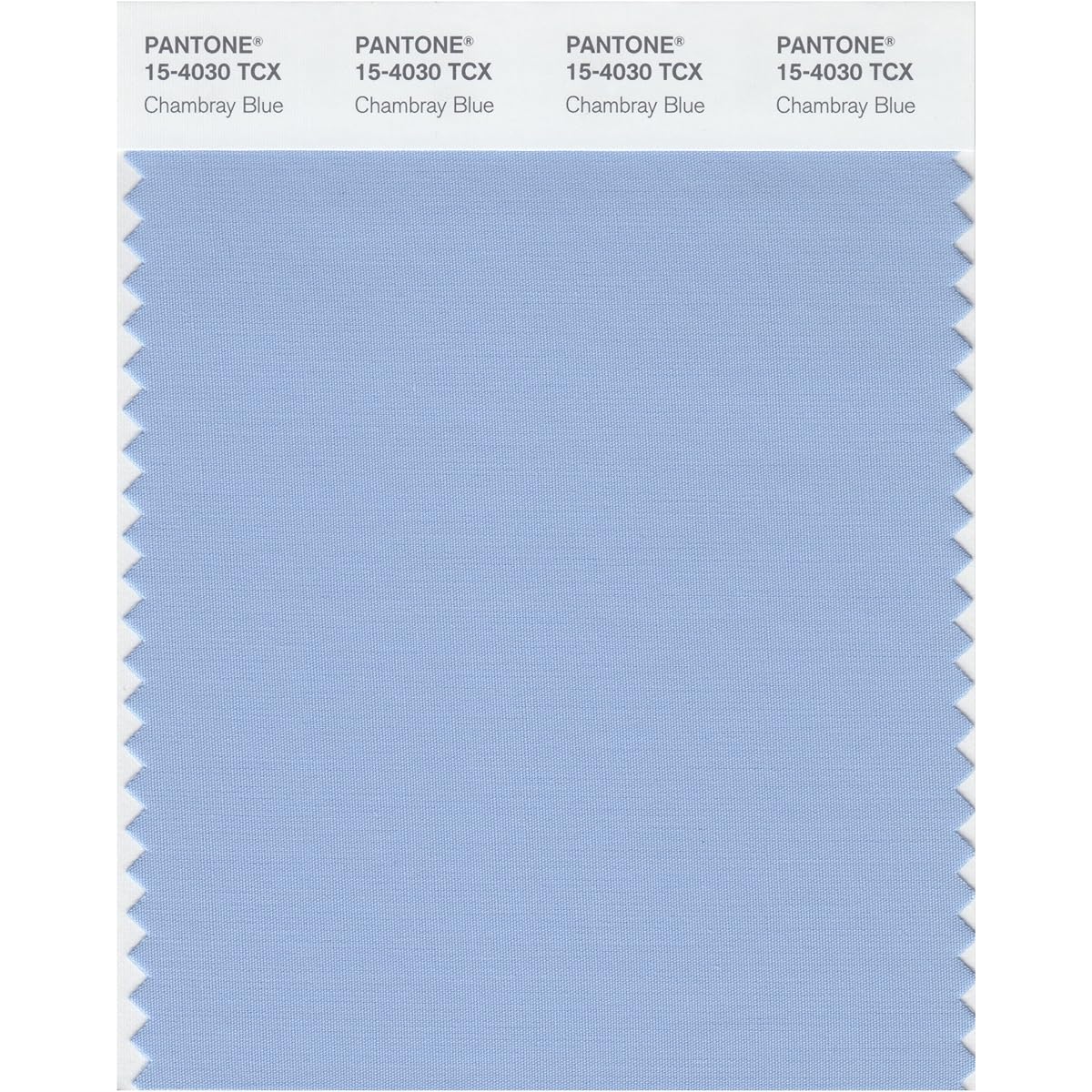 (Chambray Blue) - Pantone 15-4030 TCX Smart Colour Swatch Card, Chambray Blue