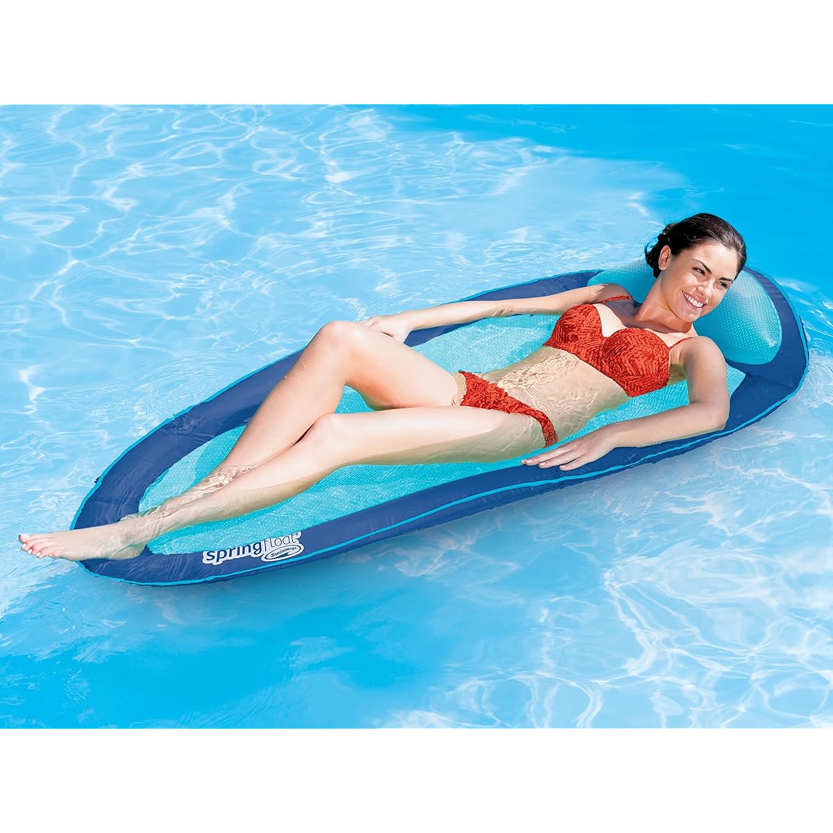 SwimWays Spring Float - Blue/Aqua
