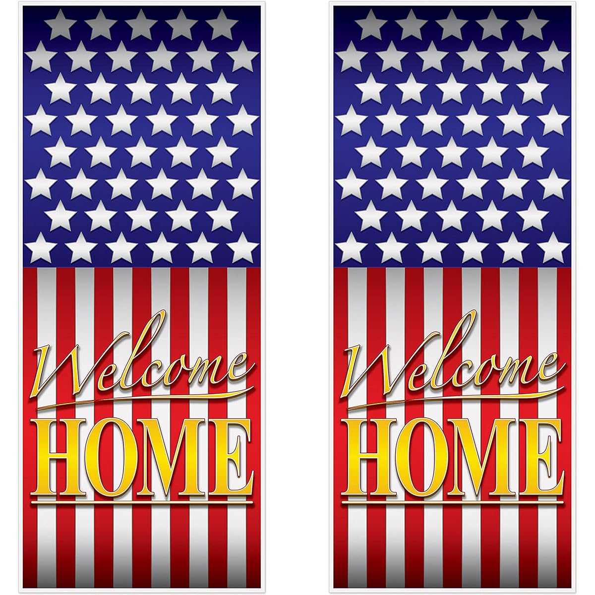 Beistle 54007 Welcome Home Door Cover 2 Piece 30" x 6' Multicolor